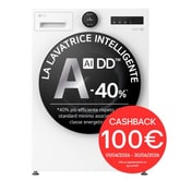 Lavatrice 11kg Next AI DD™ | Serie X7 Classe A-40% | 1400 giri, Easy Circle Control, Wi-Fi, AI Wash, Vapore, TurboWash | Ivory White